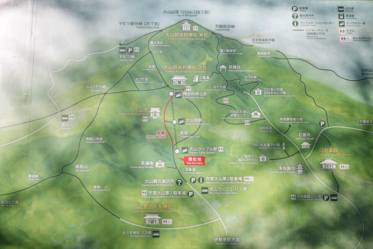 丹沢大山の地図
