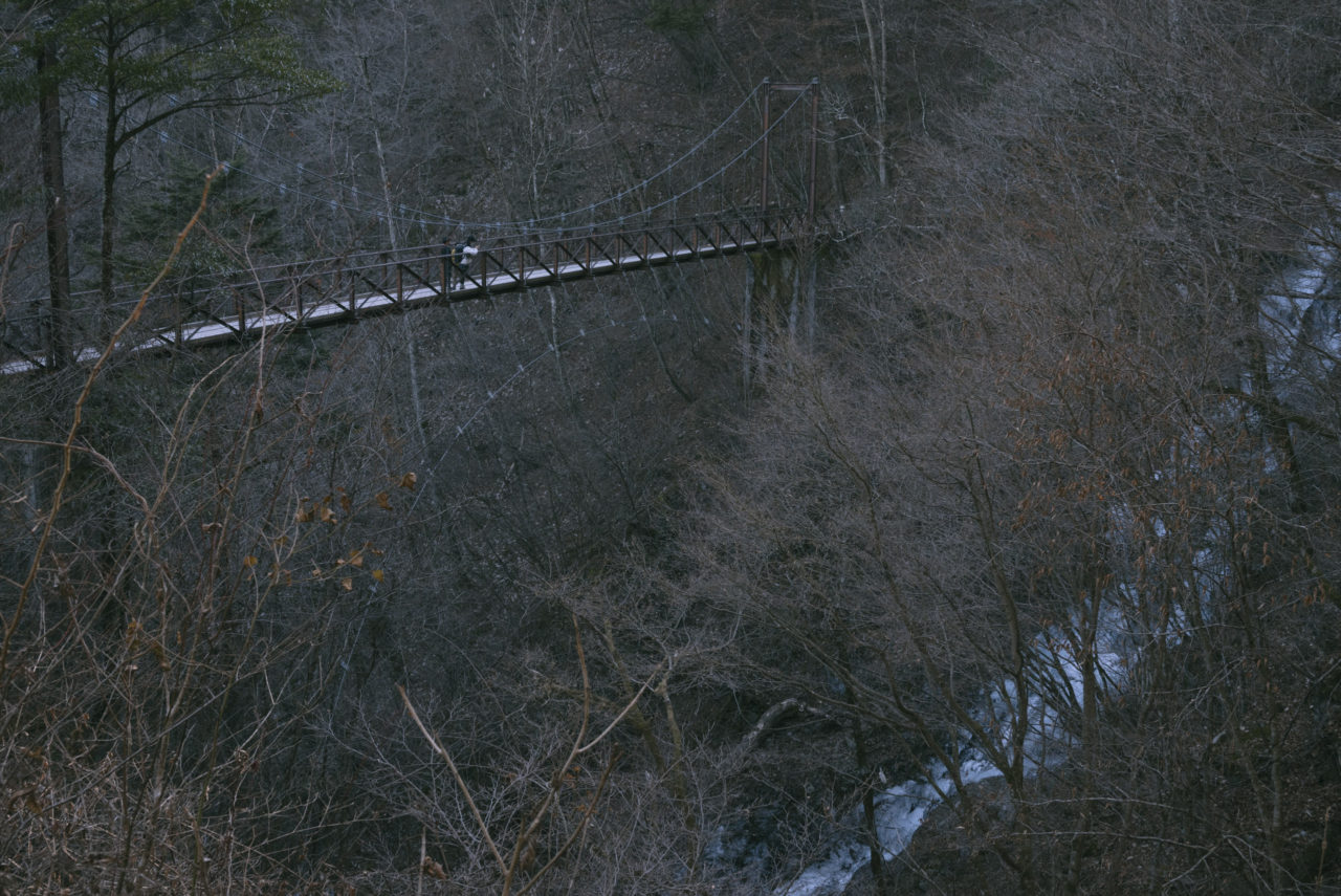 三頭ノ大滝と吊り橋